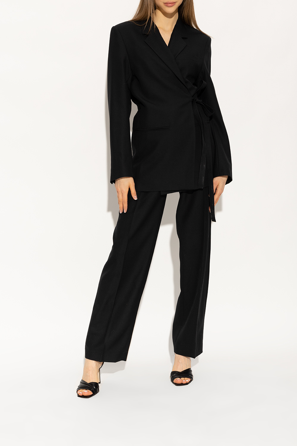 Black 'Basil' heeled leather sandals Jimmy Choo